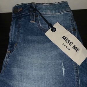 Miss me denim shorts white lace size 27